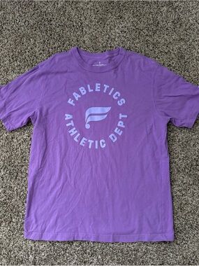 Fabletics Lavender Graphic Athletic Tee